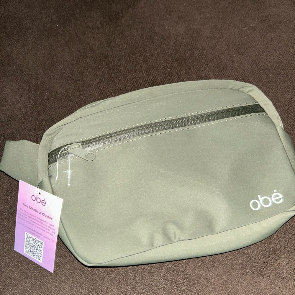 Obe Green Polyester Waist Pack Bag